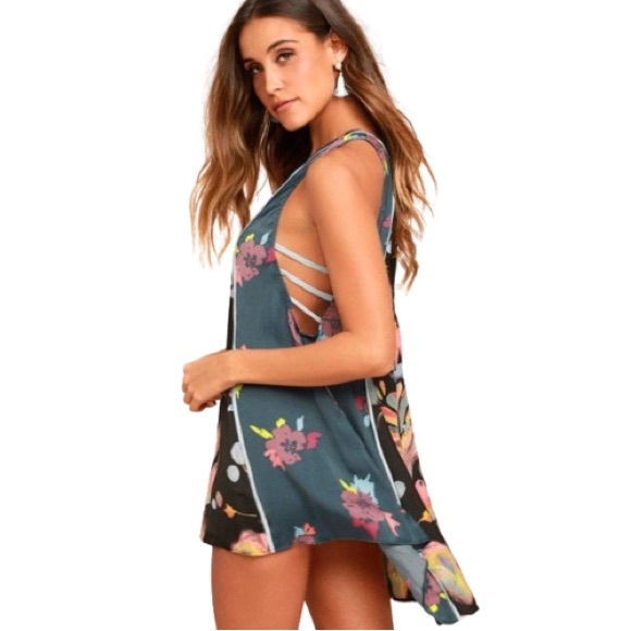 Free People Dream Free Printed Tunic Dress Size XS EUC - Picture 2 of 13